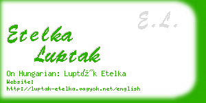 etelka luptak business card